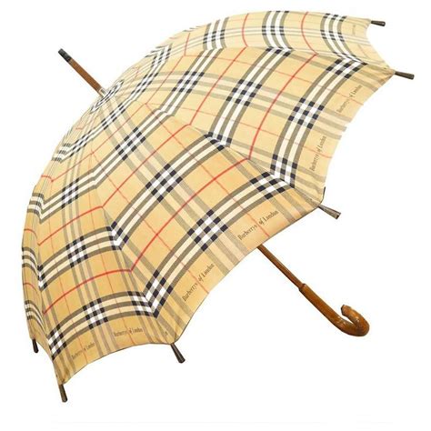 burberry's umbrella made in china is original|Check Nylon Umbrella in Archive beige .